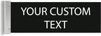 ALPHA DOG SIGNS Custom Projecting Hallway Nameplate, 4"x12" Double-Sided Business Sign, Personalized 2-Line Text, Indoor Outdoor, Easy Install, Durable, Made in USA (Black)