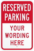 SmartSign Custom Reserved Parking Sign - 12"x18" Laminated Aluminum, 63 mil thick Custom Metal Signs for Parking Lots, Business, Outdoors, USA-Made, 100+ Years of Sign Expertise