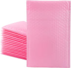 25 Pack 4x6 Inches Small Pink Poly Bubble Lined Mailers Padded Shipping Envelopes Self Seal Mailer Waterproof, Shockproof and Dustproof (Pink 4x6 Inches-25pcs)