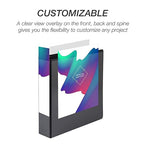 Samsill Economy 1.5 Inch 3 Ring Binder Bulk Pallet, Made in The USA, Round Ring Binder, Customizable Clear View Cover, Black, Pallet of 720 Binders in 60 Cartons