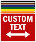 Custom Arrow,Custom Directional Sign, Two way Arrow,24x30 Inches, Rust Free .063 Aluminum, Fade Resistant, Made in USA by My Sign Center