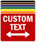 Custom Arrow,Custom Directional Sign, Two way Arrow,24x30 Inches, Rust Free .063 Aluminum, Fade Resistant, Made in USA by My Sign Center