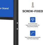 YIYO Sign holder floor stand, sign holder stand heavy Duty Pedestal poster stand for display,18×24 inch slide-in double sided poster sign holder floor standing Display Advertising (18×24)