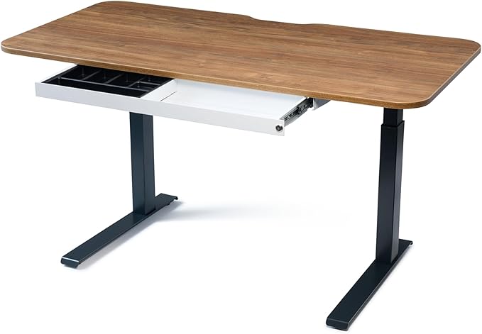 PERFECT POSTURE Under Desk Storage Drawer With Lock – Slim Pen & Pencil Drawer for Regular & Sit-Stand Standing Desks, White (33” x 9.4”)