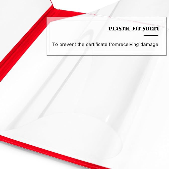 Diploma Cover 8.5” x11” Diploma Holder of Graduation Leatherette Padded Certificate（Tent Style),5-Pack