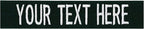 Custom Uniform Name Tapes Solid Colors. Hunter Green Fabric, 5 Inch Hook Fastener (Uniform Ready Fastener)