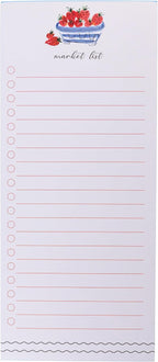 Graphique Berries Magnetic Notepad, 100 Tear-Away Sheets for Grocery, Shopping & To-Do Lists, Writing Pad for Fridge, Kitchen, Office