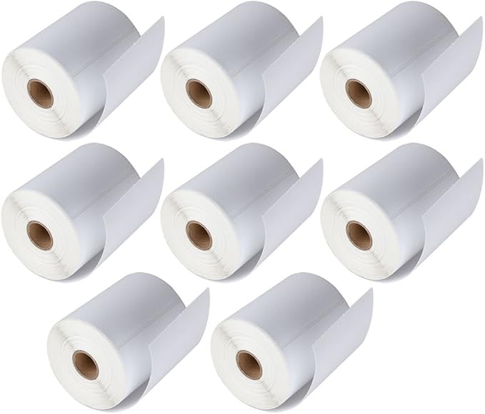 MFLABEL 4x6 Thermal Shipping Labels - 8 Rolls of 250, Perforated & Smudge-Proof Direct Thermal Labels Compatible with Rollo, Zebra, for Amazon UPS FedEx Shopify