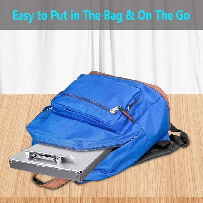 ROCOFF Metal Clipboard with Storage - Letter Size Aluminum Clipboards, Heavy Duty Storage Clipboard - Great for Office, Jobsite or Classroom, Single Compartment
