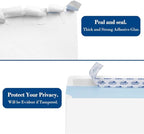 ValBox 500 Count #10 Security Self-Seal Envelopes Windowless Design Security Tint Pattern for Secure Mailing 4-1/8x9-1/2",White Business Envelopes