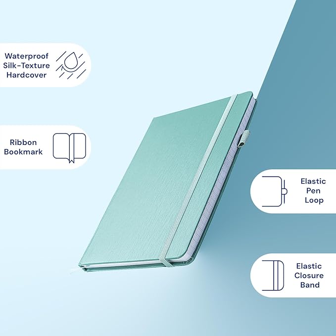 ONAVIA A6 Pocket Notebook Lined Journals, Small Journaling Notebooks, 160 Pages Hardcover Mini Notepad for Writing, Work, School and Note Taking with Pen Holder, 3.5" x 5.7", 3 Pack (Pink)
