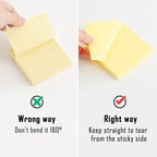 HappyHapi Sticky Notes 3x3 Inches Bulk 36 Pack 3600 Sheets Colored Self-Stick Pads, 100 Sheets/Pad, 4 Bright Colors (Yellow, Green, Pink, Blue) for Office Supplies, School, Home