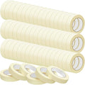 Fainne Masking Tape Bulk General Purpose Masking Painting Tape 55 Yards for Painting Home Office School Stationery Arts Crafts Basic Use, Easy Removal(60 Rolls,1 Inch)
