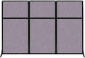 Versare Workstation Partition | Portable Wall Divider | Modern Office Cubicle | Free Standing Privacy Screen | Flexible Work Space | 99" x 70" Cloud Gray Fabric Panels