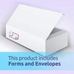 NextDayLabels - W-2 4-Up Employee Tax Forms, Instructions on Back" for 2025, for Laser/Inkjet Printer. Compatible with QuickBooks and Accounting Software ETC. (Pack of 50 Sheets & Self Seal Envelopes)