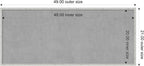 Amanti Art Silver Framed Magnetic Board 21x49 Oversize Vision Board for use with Magnets, 100% Metal Sheet to Display Items as Office Decor or for Home Organization in mudroom, Kitchen or Kids Room