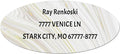 Made in USA Custom Return Address Stickers Labels Customized Mailing Label for Envelopes, Personalized Self Adhesive Flat Sheet Oval Labels