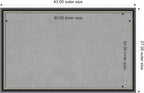 Amanti Art Black Framed Magnetic Board 27x43 Large Vision Board for use with Magnets, 100% Metal Sheet to Display Items as Office Decor or for Home Organization in mudroom, Kitchen or Kids Room