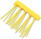 Waterproof Shipping Tags, Nylon Writable Marker Ties Luggage Identification Tags - 100pcs (Yellow)