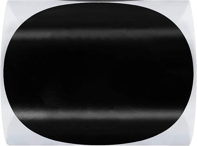 Hybsk Round Color Coding Circle Dots Labels Warehouse Inventory Organizer Stickers (4 inch, Black)