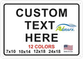 Custom Signs Outdoor Metal for Home Office Business, Personalized, Door, Porch, Delivery, Man Cave, Shop, Garage, Street. For Outside or Inside Use. Our Metal Signs Are UV Printed Solid Aluminum 10x7 inches