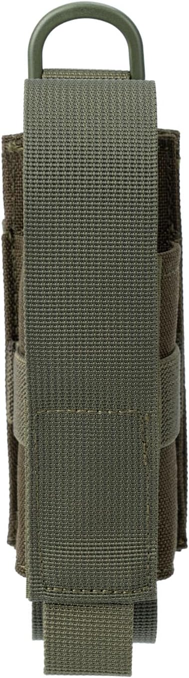 Tactical Flashlight Holster MOLLE Torch Holder MK4 OC/Mace Pepper Spray Canister Carrier EDC Flash Light Pouch Multitool Case with Strap&Snap Clip for Duty/Combat Belt Backpack Vest Chest Rig