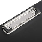 ZCZN Plastic A4 Form Storage Box Case, Clipboard Case, Bulk clipboard Set Suitable for School,Utility,Industrial Office, Medical Personnel,Black,6 Pack
