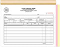 Custom Invoice Book with Logo 50 Set Personalized Receipt Books Customized Invoices for Small Business 3 - Parts Carbonless Duplicate Invoice Forms NCR Books