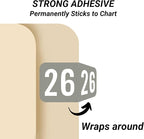 2026 Year Labels, Doctor Stuff 2026 Chart Stickers, Gray Color Coded, S & W/Acme Style, USA Made Year Stickers for End Tab File Folders, 500/Roll, 1 Roll, 3/4" x 1-1/2"
