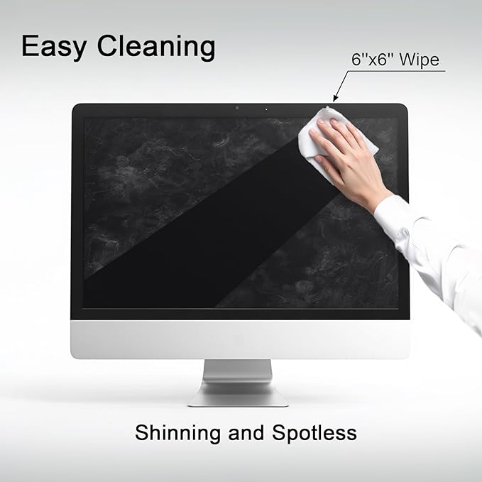 ARCHXX Screen Wipes for Electronics, 240 Count 6"x6" Pre-Moistened Screen Cleaner for Screens, Computer,Laptop,Tablet,Phone,Monitor,Car Screen Cleaner, Lens Wipes Individually Wrapped