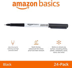 Amazon Basics Ultra Fine Point Permanent Markers, Black, 24-Pack