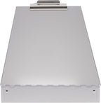 Saunders Metal Clipboard with Storage, Silver Single Layer Nursing Clipboard Folio, Letter Size Paper Organizer, Steel Clip with Self Locking Latch, Form Holder for Office, School & Work - Made in USA