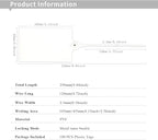 100 Plastic Shipping Tags - Waterproof, Writable Labels for Security, Storage, Hanging - With Marker Pen (White)