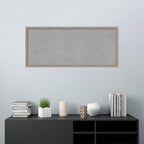 Amanti Art Silver Framed Magnetic Board 22x50 Oversize Vision Board for use with Magnets, 100% Metal Sheet to Display Items as Office Decor or for Home Organization in mudroom, Kitchen or Kids Room