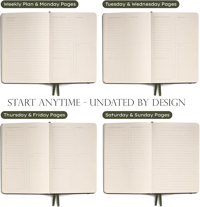 Anecdote 2026-2027 Planner: A Monthly, Weekly & Daily Planner with Calendar | 8.5" x 5.2" | Hardcover To-Do List Organizer, Planning Your Success, Start Anytime, Achieve Productivity Goals (Evergreen)