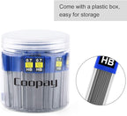 Coopay 600 Pieces Lead Refills 0.7 mm HB Break Resistant Mechanical Pencil Refills, 12 Pack Per Tube, 50 Tubes(0.7 mm)