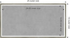 Amanti Art Silver Framed Magnetic Board 13x25 Small Vision Board for use with Magnets, 100% Metal Sheet to Display Items as Office Decor or for Home Organization in mudroom, Kitchen or Kids Room