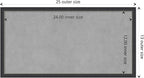 Amanti Art Black Framed Magnetic Board 13x25 Small Vision Board for use with Magnets, 100% Metal Sheet to Display Items as Office Decor or for Home Organization in mudroom, Kitchen or Kids Room