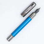 Monteverde USA Ritma Fountain Pen in Blue – Medium Nib, Balanced JoWo Stainless Steel, Refillable Ink Cartridge/Converter – Perfect for Professionals & Writing Enthusiasts