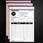 Personalized Invoice Book Custom 2 Part/3 Part Receipt Book Quote Estimate Order Forms Carbonless Form with Your Company Name Logo Address,2-10 Books (Style 17)
