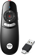 Presentation Clicker Compatible with Bluetooth 5.1 & RF 2.4GHz Dual Modes Long Range Wireless Presenter Clicker Remote Powerpoint Clicker Slide Clicker for Office Classroom Teacher Powered by AAA