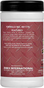 Magic Cherry Scented Heavy Duty Cleaning Wipes - Single Sided Hand & Surface Shop Towels | Professional-grade Cleaning | Waterless | Cleans Grease, Oil, Dirt, & more (3 Pack | 75 Sheets Total)
