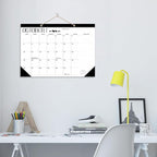 Desk Calendar 2026 - With 2 sticker, 17-Month (Aug 2025 - Dec 2026) Large 17x12 Inches, Desktop/Wall Monthly Calendar for Home, School & Office (Cat)