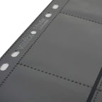 Vault X 9 Pocket Sideloading Pages for 3 Ring Binder, Double-Sided A4 Sideloaders, Storage for Collectible Card Games, Sports, TCG (Black, 50 Pack)