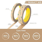 Made of 3M 300LSE Double Sided Tape 0.75" x 36Ft, Heavy Duty Adhesive Tape for Electronics, Laptop & Phone Repairs, Arts, Crafts, Leather Work, Card Making – 2 Pack