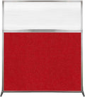 Versare Hush Screen Portable Room Divider | Workstation Wall Divider | Freestanding Privacy Hush Panels | Clear Fluted Windows | Fabric Office Divider Screen | Great for Room Separation