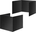 2 Pack Black Desk Dividers for Students, Waterproof Plastic Study Boards, Durable Exam Privacy Shields, Classroom Privacy Folders, Ideal School Supplies for Focused Learning (2 Pack)
