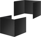 2 Pack Black Desk Dividers for Students, Waterproof Plastic Study Boards, Durable Exam Privacy Shields, Classroom Privacy Folders, Ideal School Supplies for Focused Learning (2 Pack)