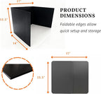 Syzornk 16-Pack Black Desk Dividers for Students, Privacy Shields Folder for Students, Durable & Waterproof Plastic Study Carrel Divider, Classroom Folders Teacher Supplies, Includes Extra Labels