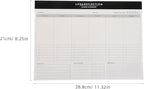 Generic 1 Book Work Goal Planning Notepad Weekly Planner - School Planner Notepad Work Task Organizer - Weekly Schedule Pad for Desk Organizer